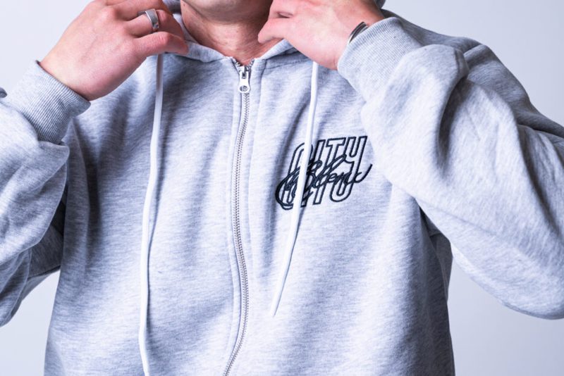 City Blend  GREY ZIP HOODIE